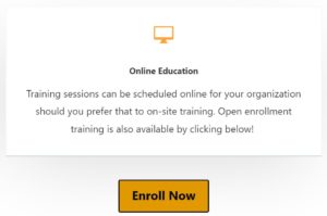 Read more about the article Open Enrollment for Live Online Training Sessions!